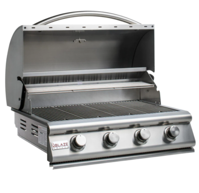 Blaze Prelude LBM 32-Inch 4-Burner Built-In Grill – BLZ-4LBM