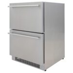 Blaze 23.5-Inch 5.1 Cu. Ft. Outdoor Rated Stainless Steel Double Drawer Refrigerator - BLZ-SSRF-DBDR5.1 - Image 3