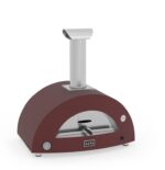 Alfa Brio 27-Inch Outdoor Propane Gas Pizza Oven - Antique Red / Top only or Freestanding - Image 4