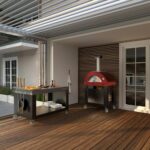 Alfa Brio 27-Inch Outdoor Propane Gas Pizza Oven - Antique Red / Top only or Freestanding - Image 5