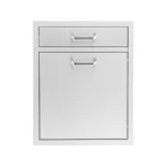 PCM - 20-Inch Stainless Steel Single Drawer With Roll-Out Trash & Recycling Bin Combo - BBQ-260-TR-DR1 - Image 12