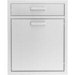 PCM - 20-Inch Stainless Steel Single Drawer With Roll-Out Trash & Recycling Bin Combo - BBQ-260-TR-DR1 - Image 8