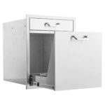 PCM - 20-Inch Stainless Steel Single Drawer With Roll-Out Trash & Recycling Bin Combo - BBQ-260-TR-DR1 - Image 7