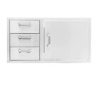 PCM 39-INCH ACCESS DOOR & TRIPLE DRAWER COMBO (REVERSIBLE) - BBQ-DDC-39