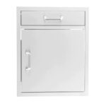PCM - 21-Inch Stainless Steel Single Access Door & Drawer Combo - BBQ-260-SV24-DR1