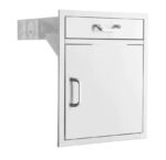 PCM - 21-Inch Stainless Steel Single Access Door & Drawer Combo - BBQ-260-SV24-DR1 - Image 2