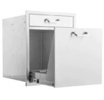 PCM - 20-Inch Stainless Steel Single Drawer With Roll-Out Trash & Recycling Bin Combo - BBQ-260-TR-DR1 - Image 3