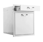PCM - 20-Inch Stainless Steel Single Drawer With Roll-Out Trash & Recycling Bin Combo - BBQ-260-TR-DR1 - Image 2