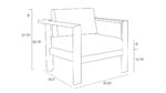 Harmonia Living Ando Teak Club Chair - ANDO-TK-CC - Image 2