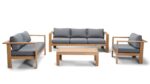 Ando 4 Piece Sofa Set - Canvas Charcoal HL-ANDO-TK-4SS-CC