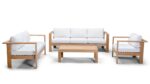 Ando 4 Piece Sofa Set - Canvas Natural HL-ANDO-TK-4SS-CN