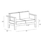 Ando Loveseat HL-ANDO-TK-LS specs