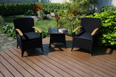 Harmonia Living – Arbor 3 Piece Chat Set