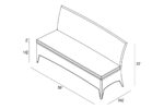 Harmonia Living - Arbor 3-Seater Dining Bench - Image 2