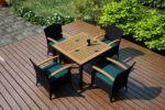 Harmonia Living - Arbor 5 Piece Arm Dining Set