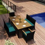 Harmonia Living - Arbor 5 Piece Bench Dining Set