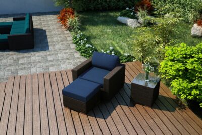 Harmonia Living – Arden 3 Piece Club Chair Set