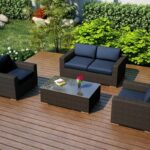 Harmonia Living -Arden 4 Piece Loveseat / Club Chairs Set