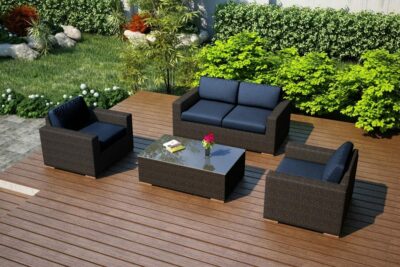 Harmonia Living -Arden 4 Piece Loveseat / Club Chairs Set