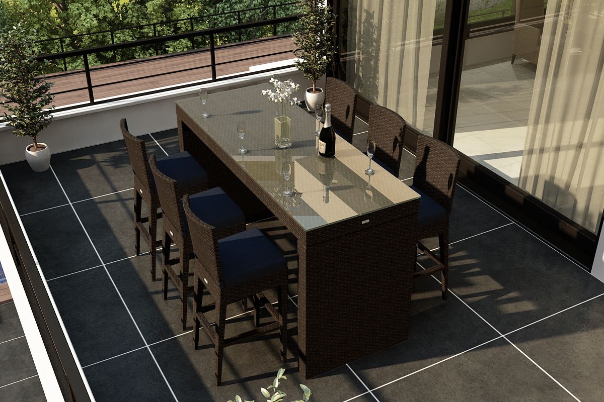 Harmonia Living – Arden 7 Piece Bar Set