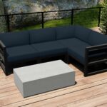 Harmonia Living - Avion Mason 5 Piece Sectional Set - Slate