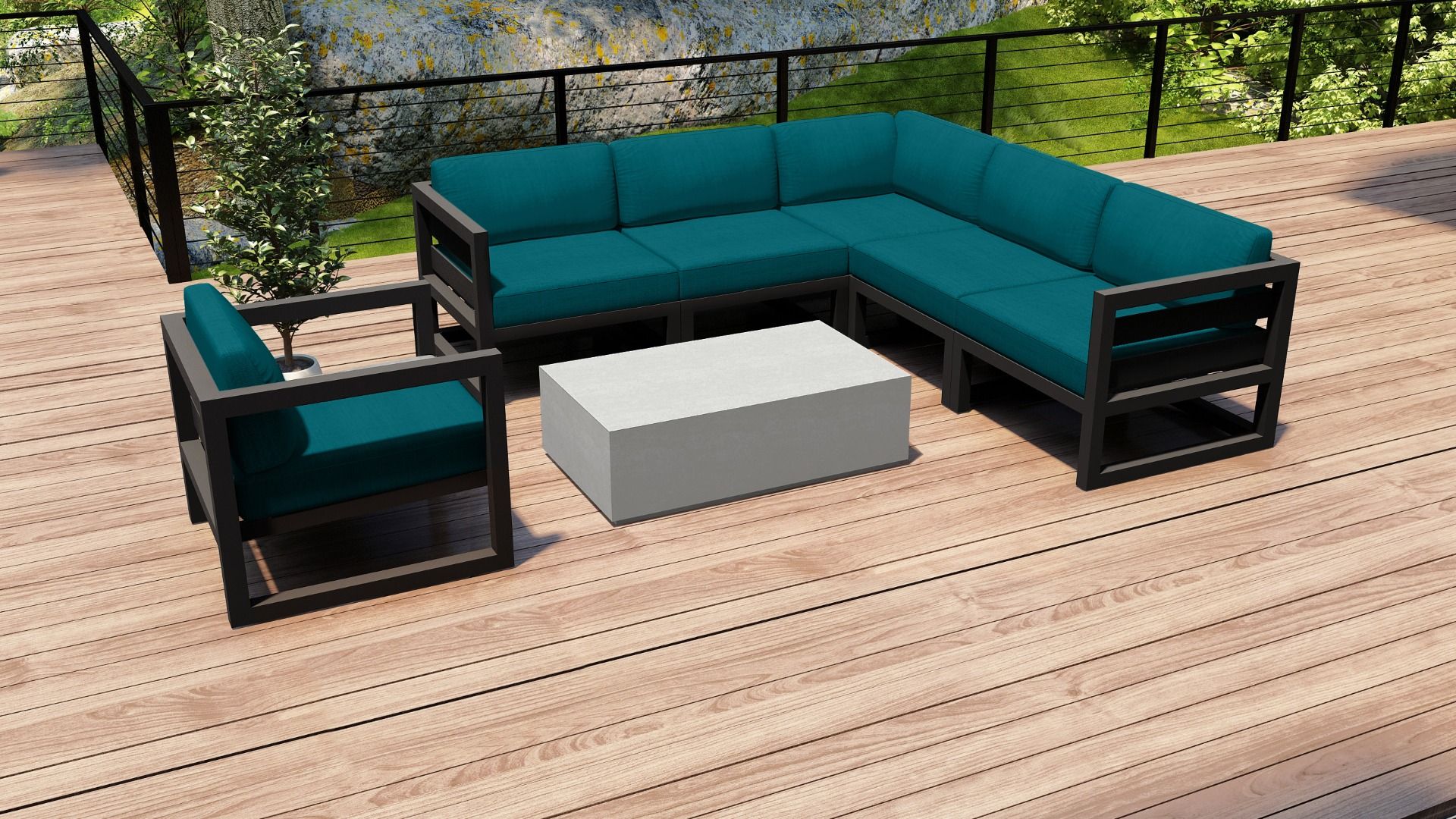 Harmonia Living – Avion Mason 7 Piece Sectional Set