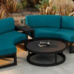 Harmonia Living - Avion 4 Piece Curve Sectional Set - Black