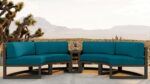 Harmonia Living - Avion 3 Piece Curve Sectional Set - Slate
