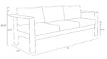 Harmonia Living Ando Teak Sofa -  ANDO-TK-S - Image 2