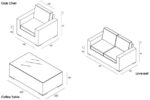 Harmonia Living -Arden 4 Piece Loveseat / Club Chairs Set - Image 2