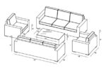 Harmonia Living - Arden 5 Piece Double Sofa & Clubchair Set - Image 2