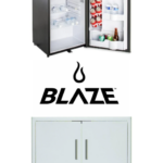 Blaze 25" Double Door and Stainless Front 4.4 Cubic Feet Fridge Package