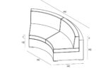 Harmonia Living District Curved Loveseat - HL-DIS-TS-CLS - Image 2