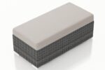 District Double Ottoman - Cast Silver HL-DIS-TS-DOT-CS