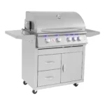 Summerset Sizzler Pro 32-Inch 4-Burner Freestanding Gas Grill With Rear Infrared Burner - SIZPRO32 - Image 2