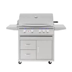 Summerset Sizzler Pro 32-Inch 4-Burner Freestanding Gas Grill With Rear Infrared Burner - SIZPRO32