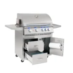 Summerset Sizzler Pro 32-Inch 4-Burner Freestanding Gas Grill With Rear Infrared Burner - SIZPRO32 - Image 3