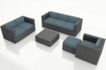 District 5 Piece Sofa Set - Cast Lagoon HL-DIS-TS-5SS-CL