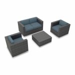 Harmonia Living District 4 Piece Sofa Set HL-DIS-TS-4SS