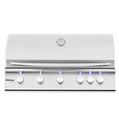 Summerset Sizzler Pro 40-Inch 5-Burner Built-In Gas Grill With Rear Infrared Burner - SIZPRO40
