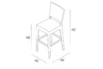 Harmonia Living District Bar Chair (Barstool) HL-DIS-TS-BC - Image 2