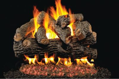 Real Fyre 36″ Royal English Oak Designer Logs with G45 Burner NG