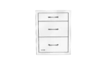 Bull 21-Inch Stainless Steel Triple Access Drawer W/ Reveal - 58120