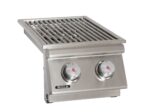 Bull Built-In Gas Double Side Burner W/ Stainless Steel Lid - 30008/9