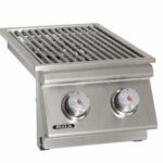 Bull Built-In Gas Double Side Burner W/ Stainless Steel Lid - 30008/9