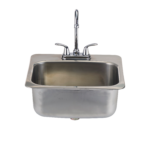 Bull Grills - 19 X 17-Inch Large Stainless Steel Drop-In Sink W/ Faucet