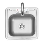 SUMMERSET 15-Inch Drop-in Sink & Hot/Cold Faucet - Image 2