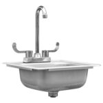 SUMMERSET 15-Inch Drop-in Sink & Hot/Cold Faucet - Image 4