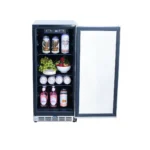 Summerset 15 Inch Outdoor Rated Fridge w/ Stainless Door - RFR-15S - Image 3