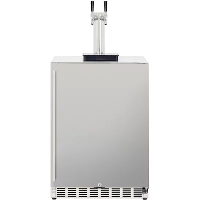 SUMMERSET - 24" 6.6c Deluxe Outdoor Rated Kegerator Double Tower